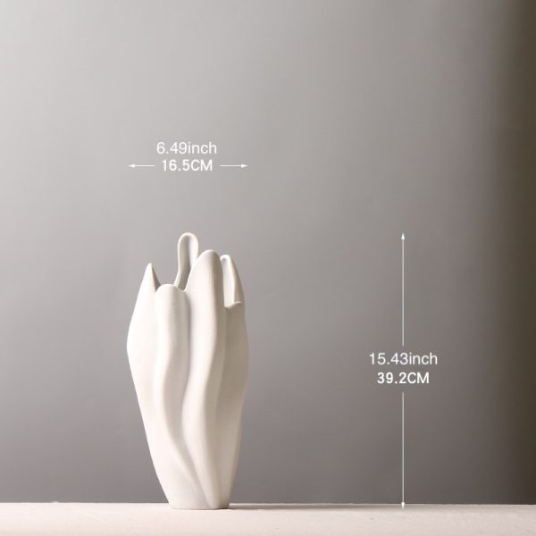 unique hand shaped ceramic vases for home & hotel decor ideal for flower arrangements