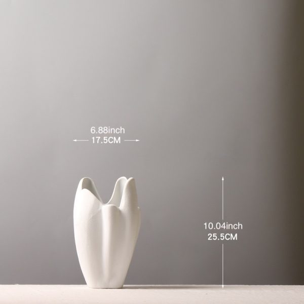 unique hand shaped ceramic vases for home & hotel decor ideal for flower arrangements