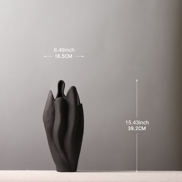 unique hand shaped ceramic vases for home & hotel decor ideal for flower arrangements