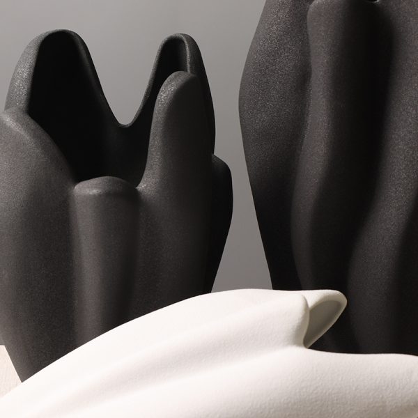 unique hand shaped ceramic vases for home & hotel decor ideal for flower arrangements