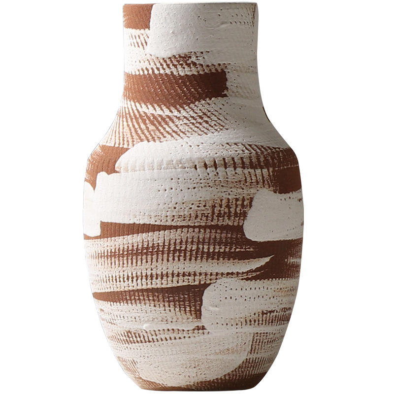 handcrafted earth toned abstract ceramic vases set artistic decor for home, office, living room, and gallery displays