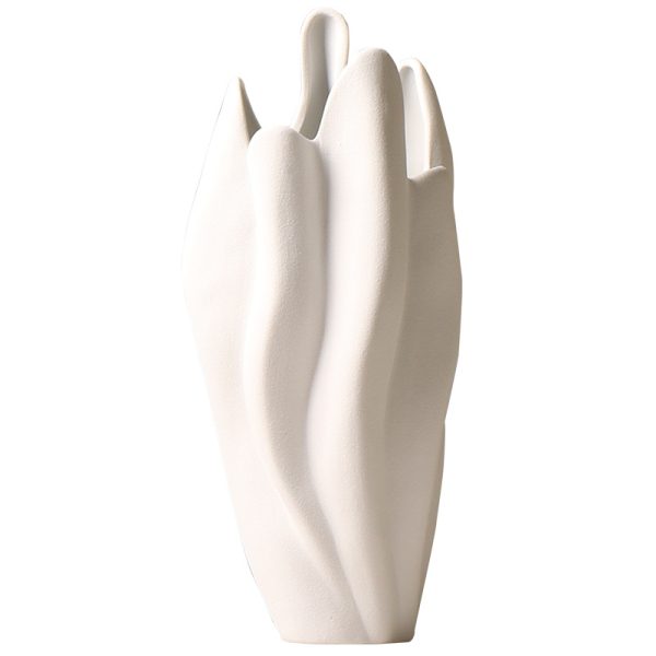 unique hand shaped ceramic vases for home & hotel decor ideal for flower arrangements